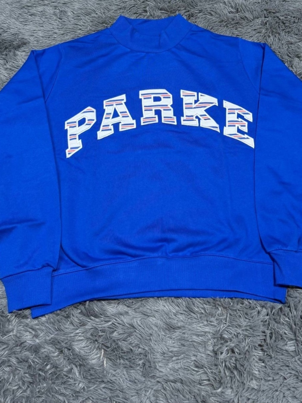 PARKE Varsity 'Americana' Mockneck sweatshirt